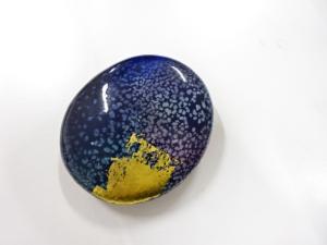 アンティーク　七宝　帯留め